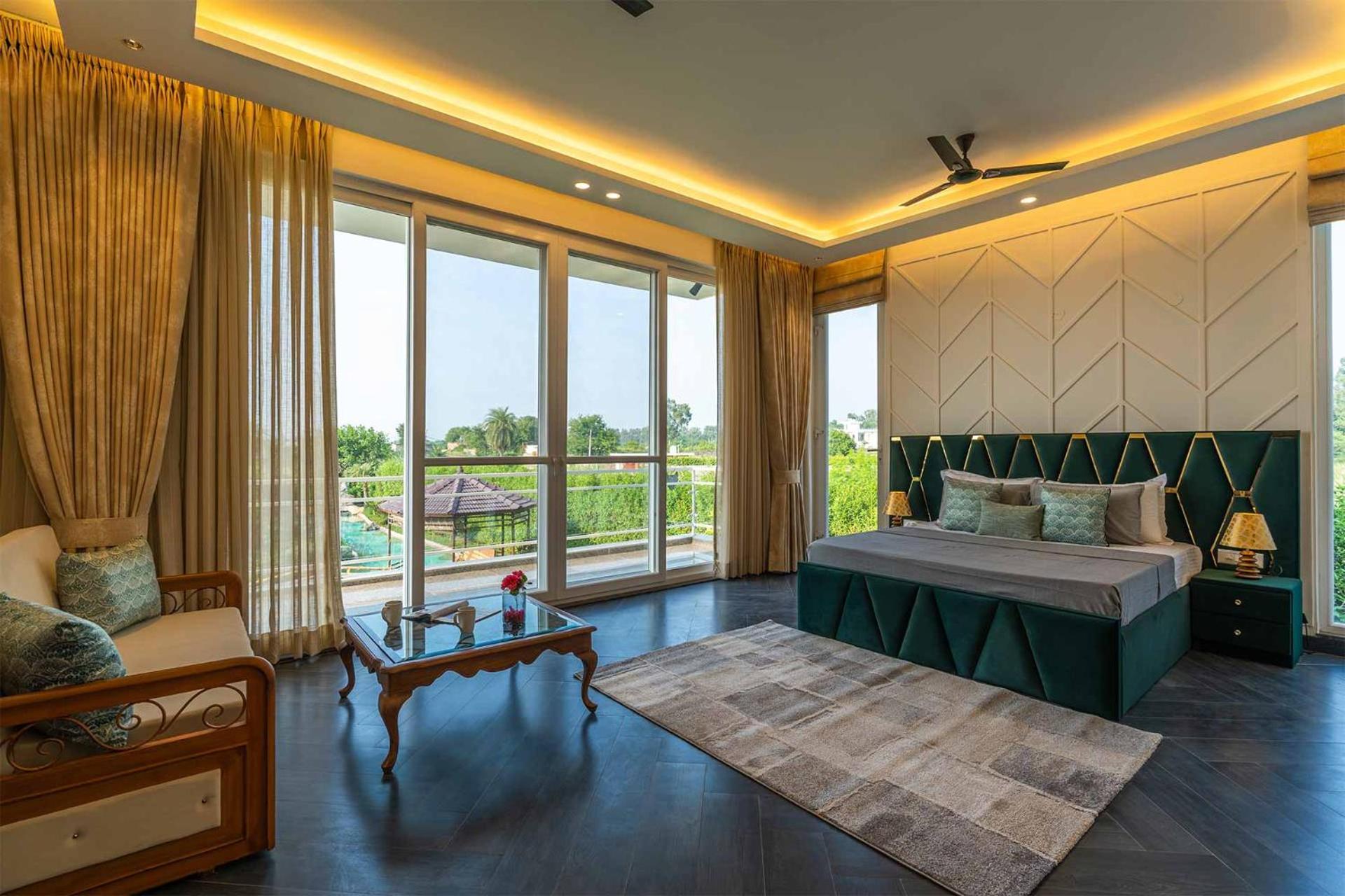 Stayvista At Serenity Farms With Pool, Lawn, Bonfire & Bbq Sohna Bagian luar foto