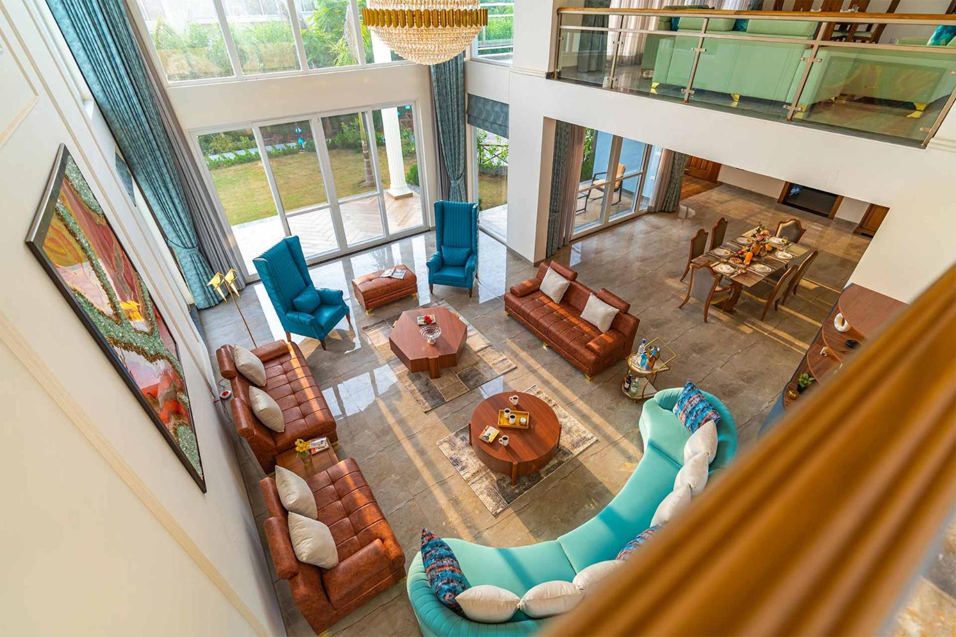 Stayvista At Serenity Farms With Pool, Lawn, Bonfire & Bbq Sohna Bagian luar foto